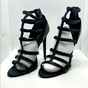 Sexy Black Gladiator High Heels By Pleaser. Size 13